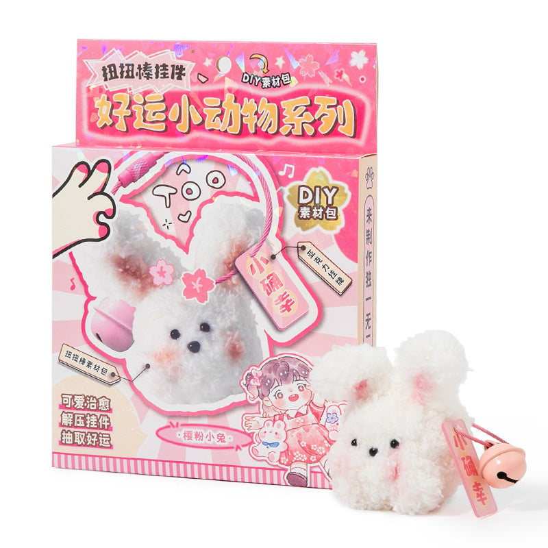 DIY Fuzzy Stick-Konijn