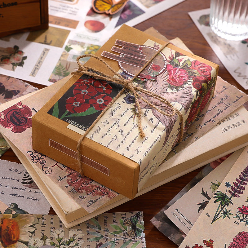 Volume Pack: 30 Washi + 20 Paper Sheets - Blooming as Flowers