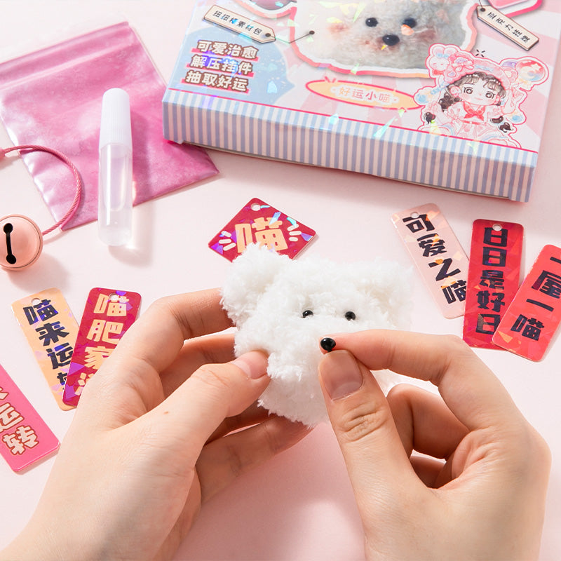 DIY Fuzzy Stick-Kitty