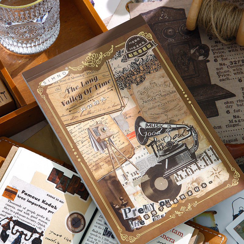 Volume Pack: 30 Washi + 20 Paper Sheets - The Long Valley Of Time