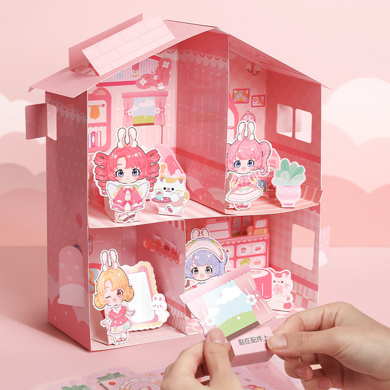 3D Huis Papier DIY Kit - Happy Time Cabin