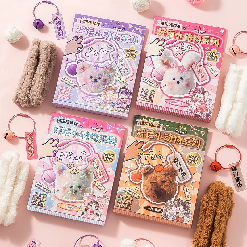 DIY Fuzzy Stick-Kitty