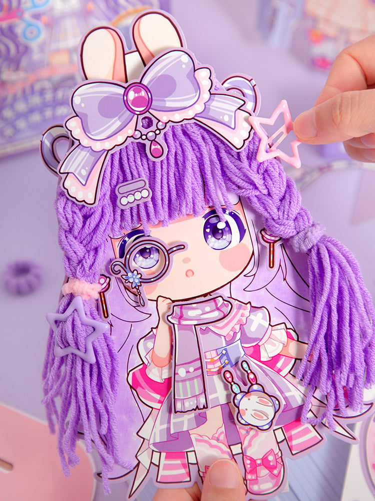 Simno Creative Hair Salon DIY-uitknipset voor papieren modepoppen