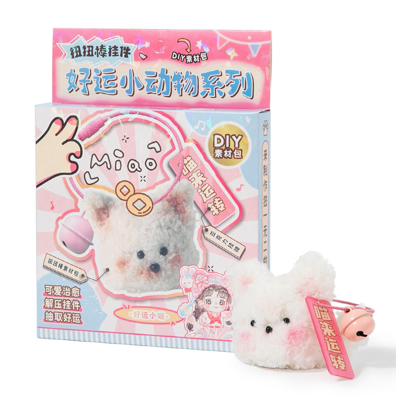 DIY Fuzzy Stick-Kitty