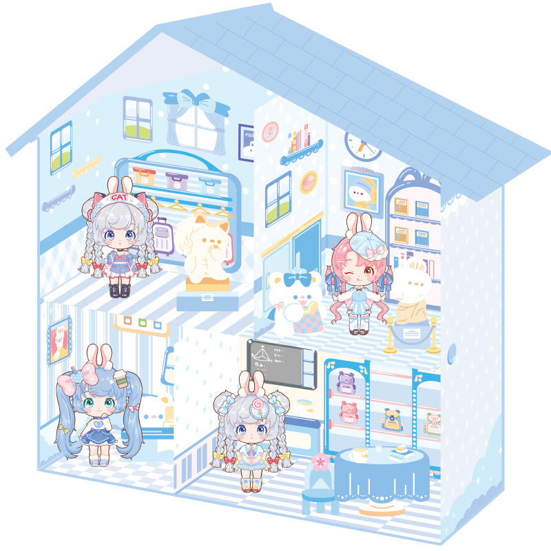 3D Huis Papier DIY Kit - Gratis Klaslokaal Cabin