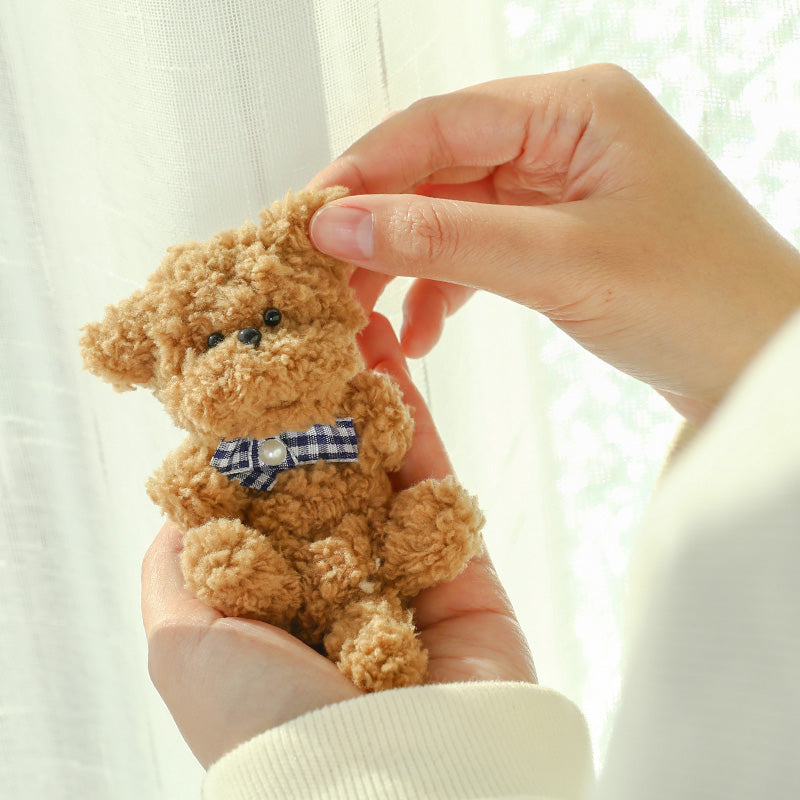 DIY Fuzzy Stick-Beige Puppy