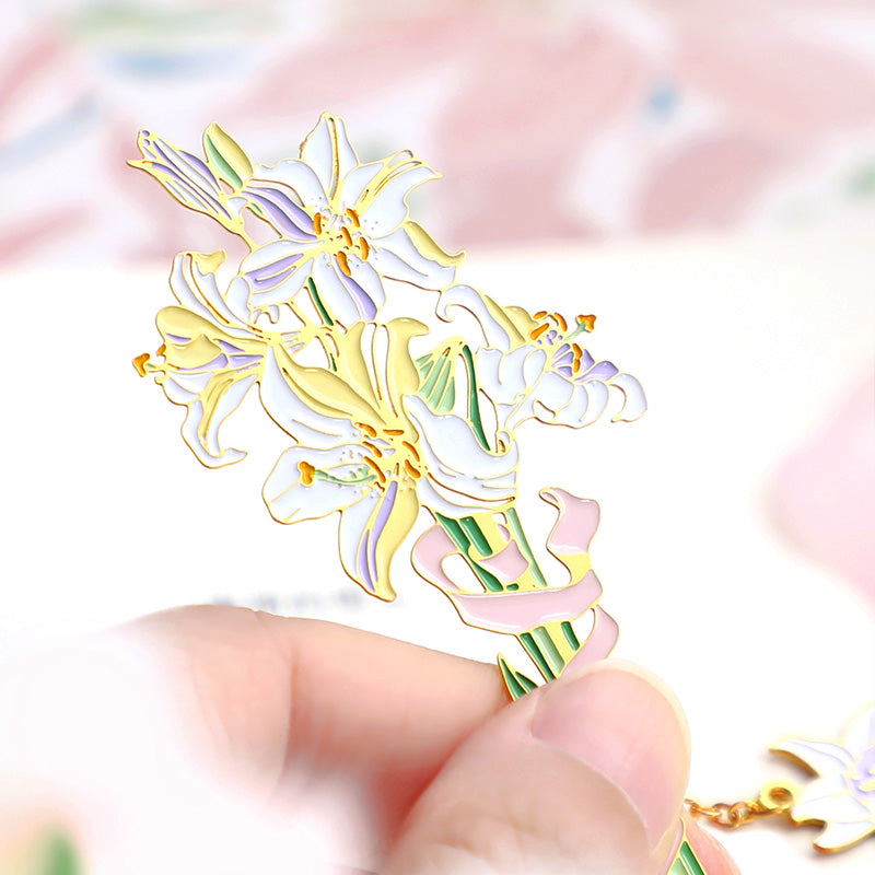 Bladwijzer - Vergulde messing metalen bladwijzer