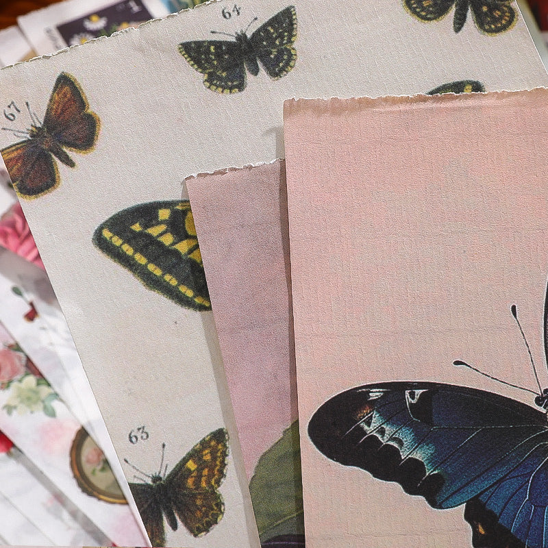 Volume Pack: 30 Washi + 20 Paper Sheets - Blooming as Flowers