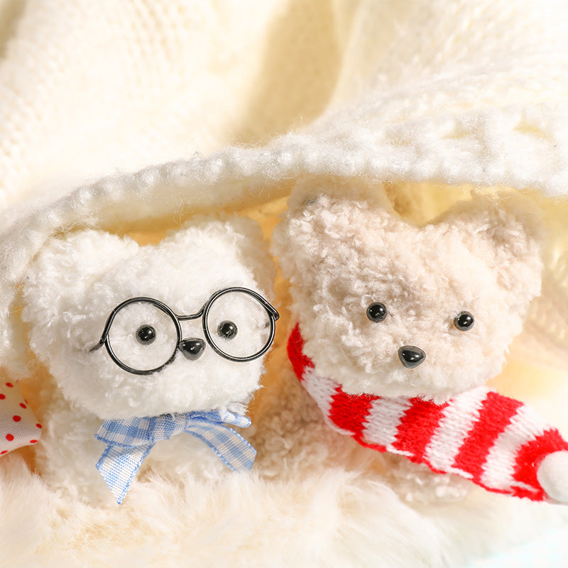 DIY Fuzzy Stick-Beige Puppy