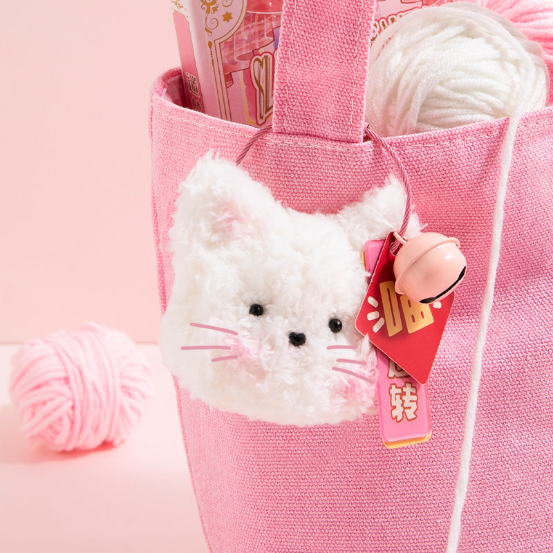 DIY Fuzzy Stick-Kitty