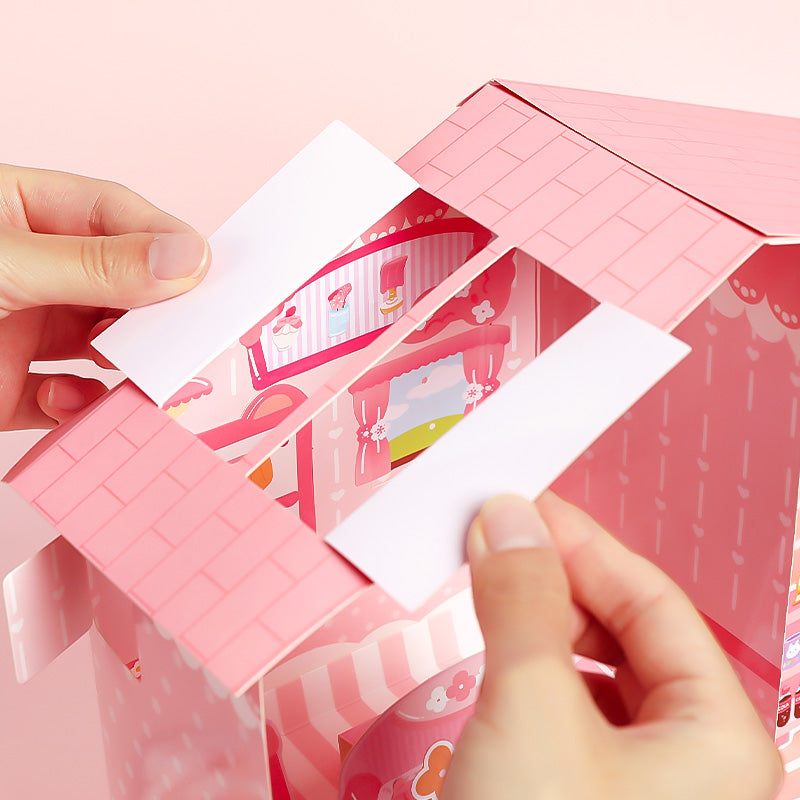 3D Huis Papier DIY Kit - Gratis Klaslokaal Cabin