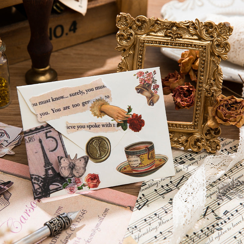 Volume Pack: 30 Washi + 20 Paper Sheets - Victorian Garden