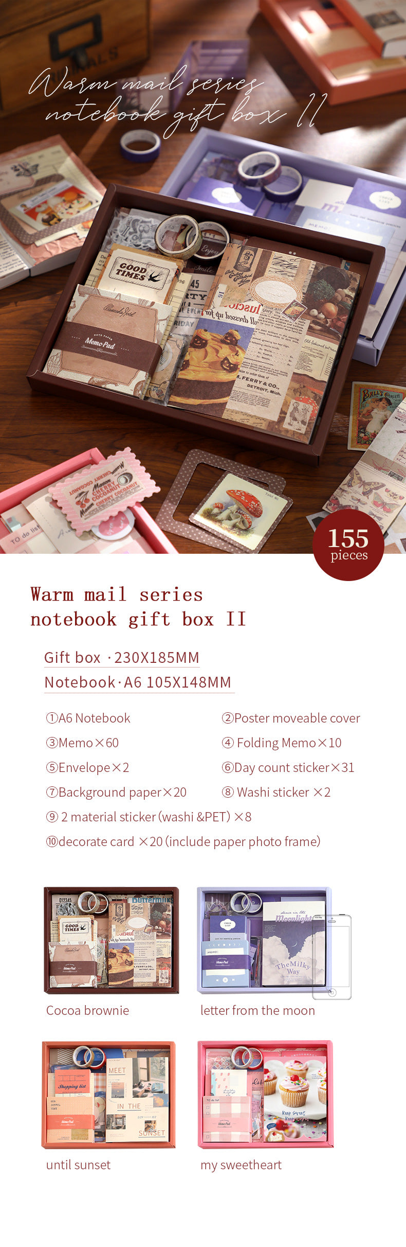 Bullet Journal Set - 155 stuks - Until Sunset