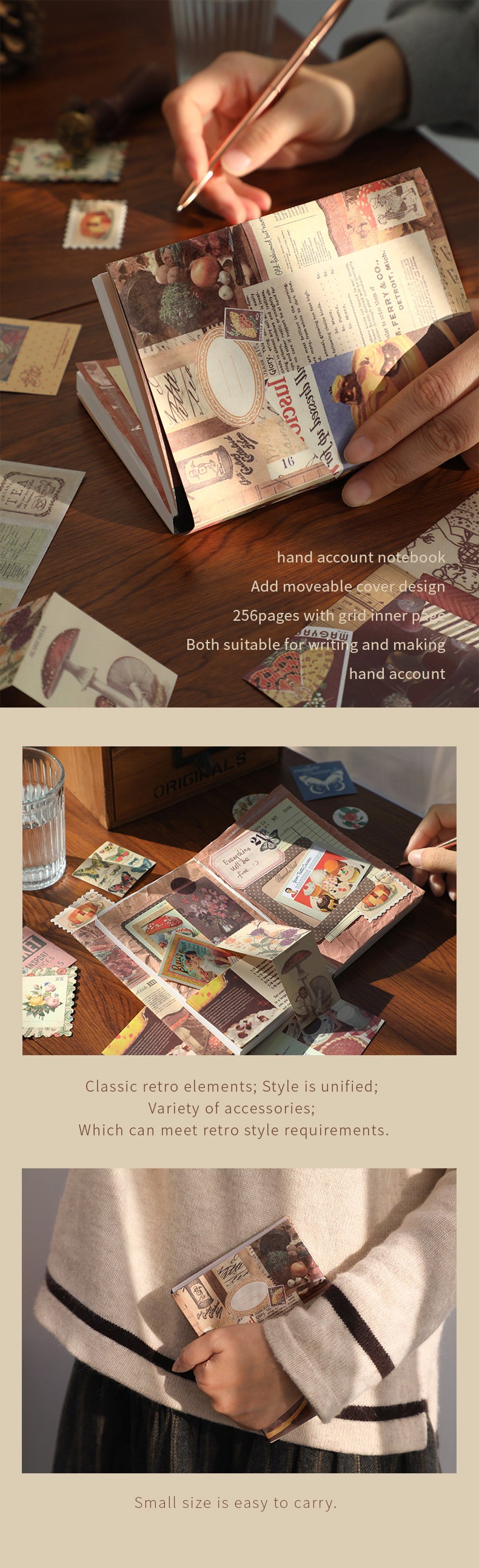 Bullet Journal Set - 155 Stuks - Bruin