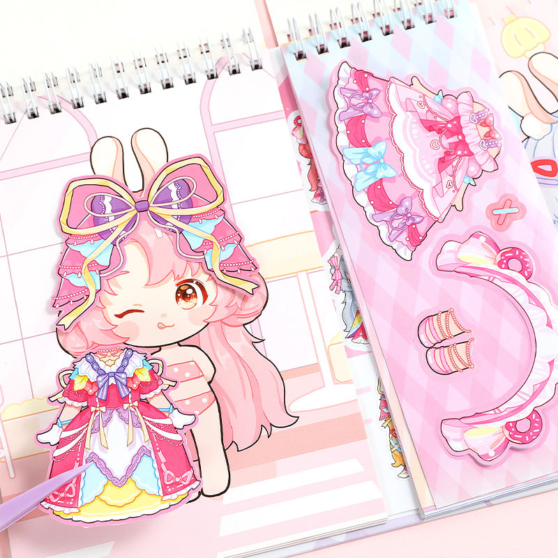 Aankleedstickerboek - Blauwe zomer