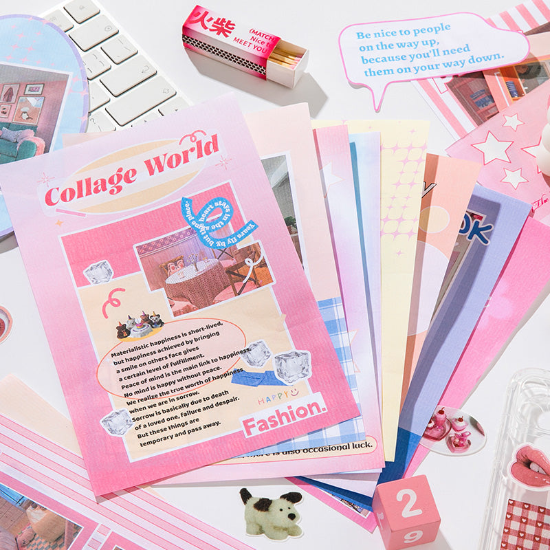 Volume Pack: 30 Washi + 20 Paper Sheets - Sweet Party