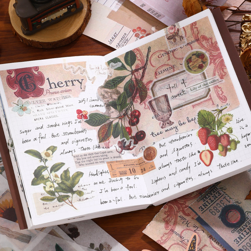 Volume Pack: 30 Washi + 20 Paper Sheets - Blooming as Flowers