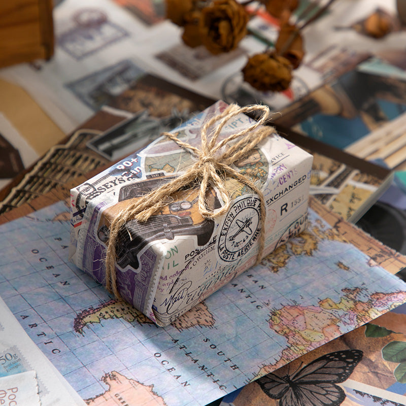 Volume Pack: 30 Washi + 20 Paper Sheets - Global Travel