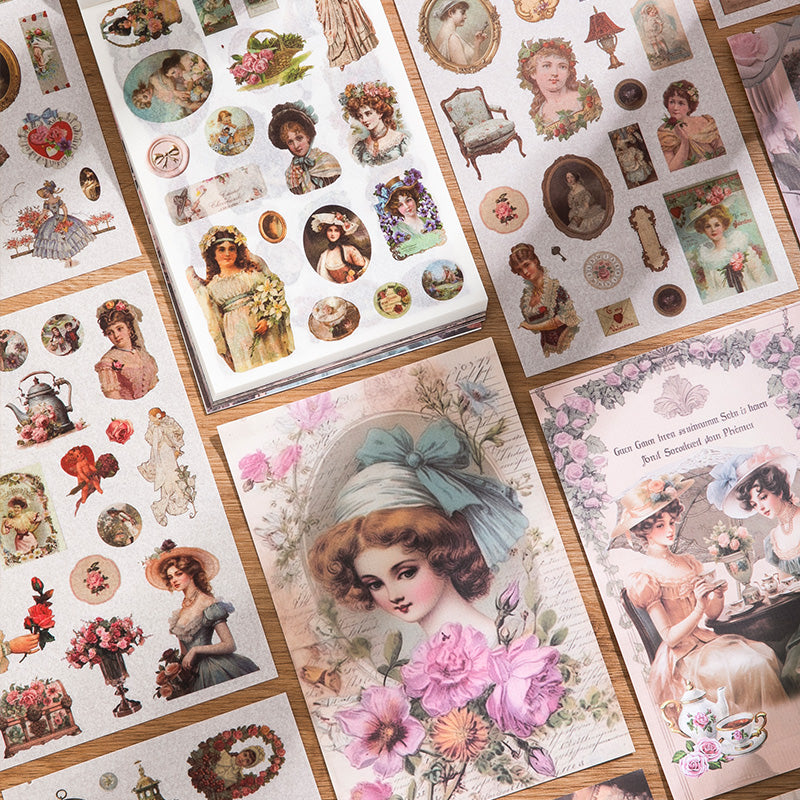 Volume Pack: 30 Washi + 20 Paper Sheets - Victorian Garden