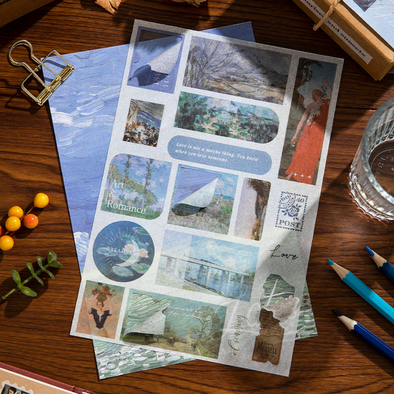 Volume Pack: 30 Washi + 20 Paper Sheets - Tide of Destiny