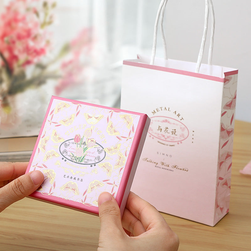 Bladwijzer - Vergulde messing metalen bladwijzer