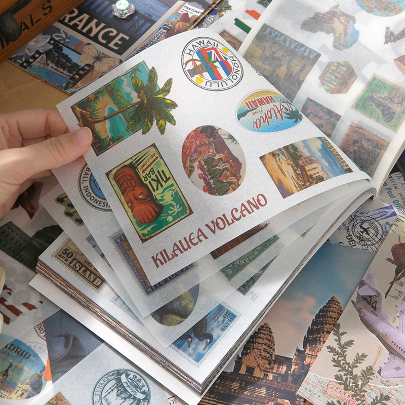Volume Pack: 30 Washi + 20 Paper Sheets - Global Travel