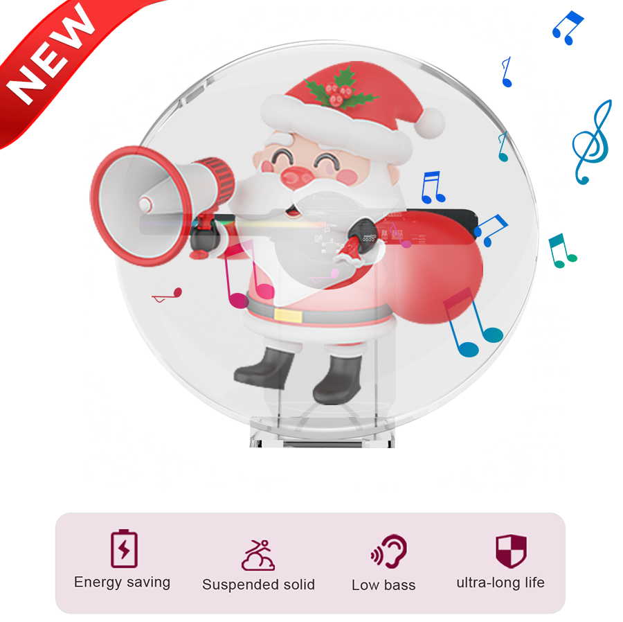 LED-verlichting Smart 3D Hologram Fan - Projector - 18cm - Desktop