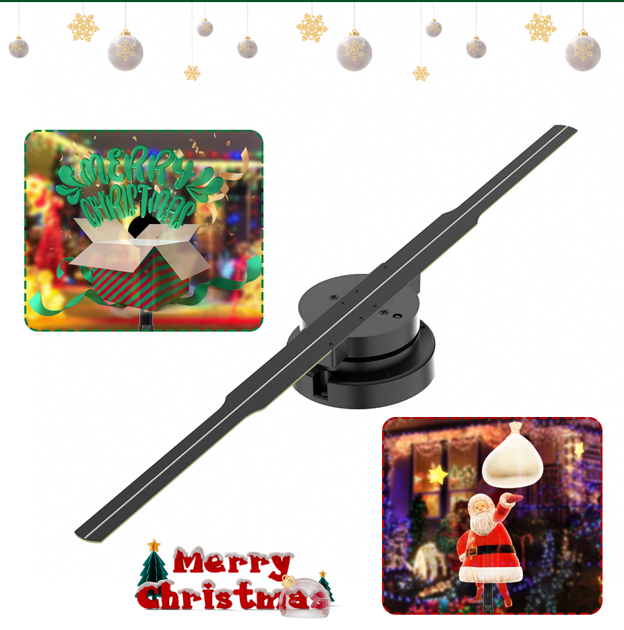 LED-verlichting Slimme 3D-hologramventilator - Projector - 45 cm - 2000 * 704