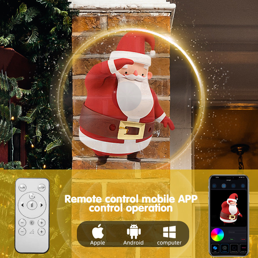 LED-verlichting Slimme 3D-hologramventilator - Projector - 45 cm - 2000 * 704