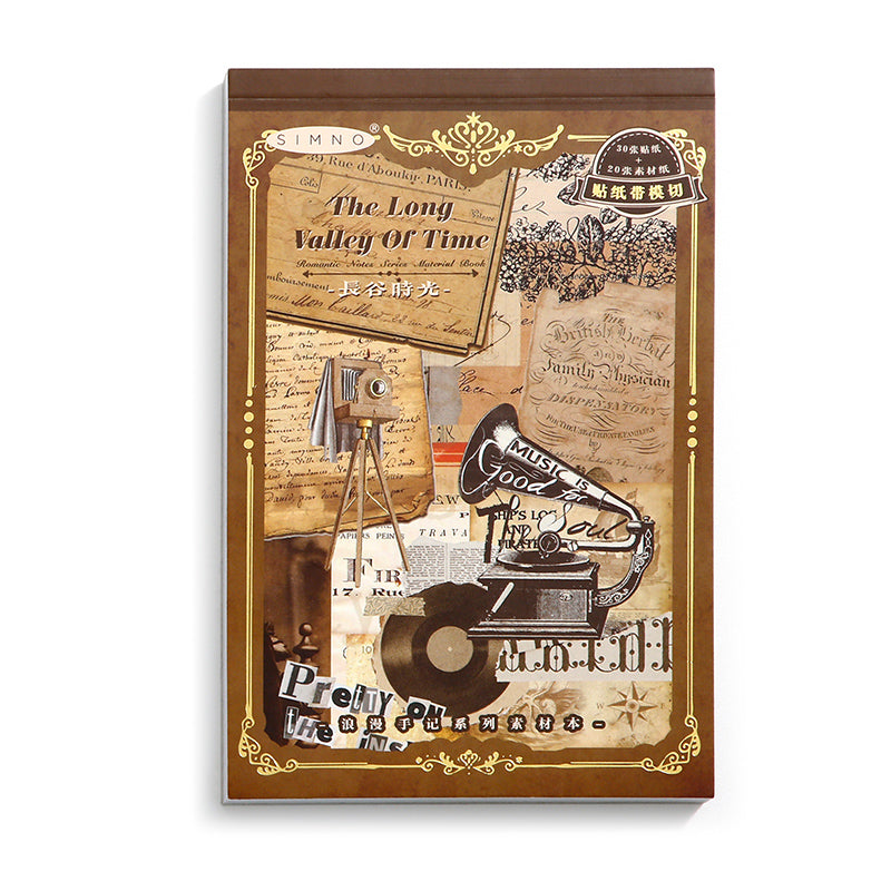 Volume Pack: 30 Washi + 20 Paper Sheets - The Long Valley Of Time