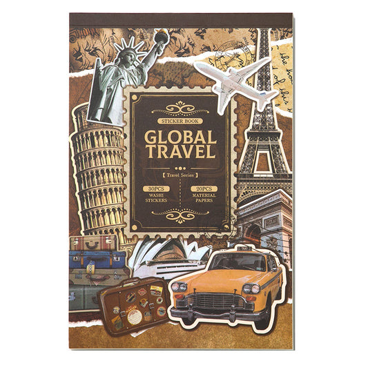 Volumepakket: 30 Washi + 20 vellen papier - Global Travel