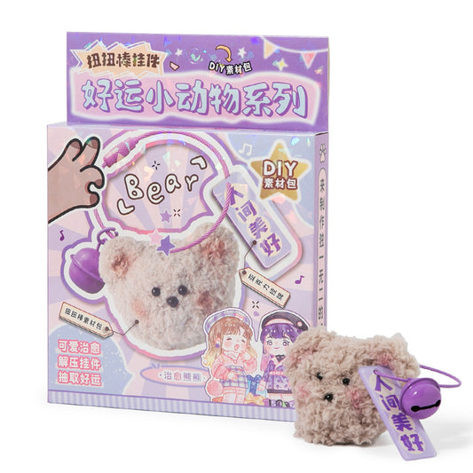 DIY Fuzzy Stick-Bear