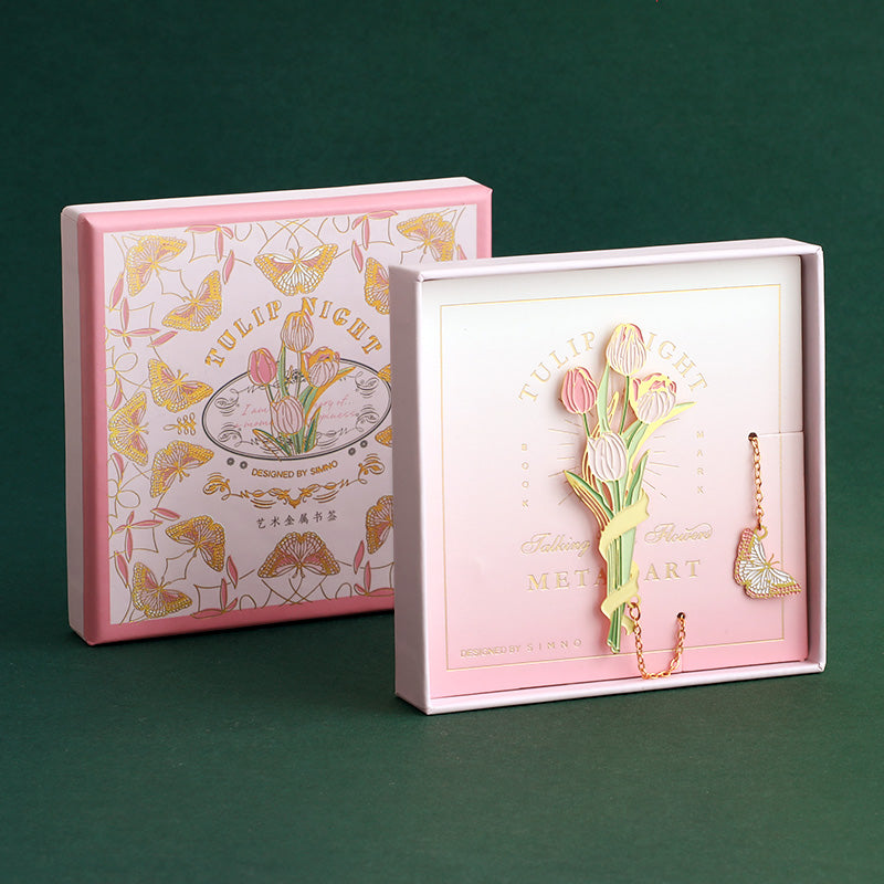 Bladwijzer - Vergulde messing metalen bladwijzer