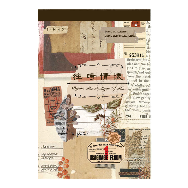 Volume Pack: 30 Washi + 20 Paper Sheets - Before The Feelings Of Time