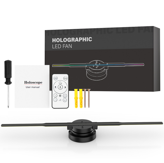 LED-verlichting Slimme 3D-hologramventilator - Projector - 45 cm - 2000 * 704