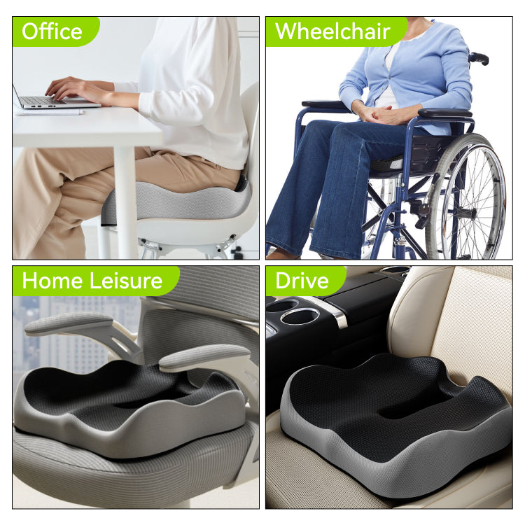 LYH® Ergonomisches Sitzkissen - Offene Mitte - Memory-Schaum