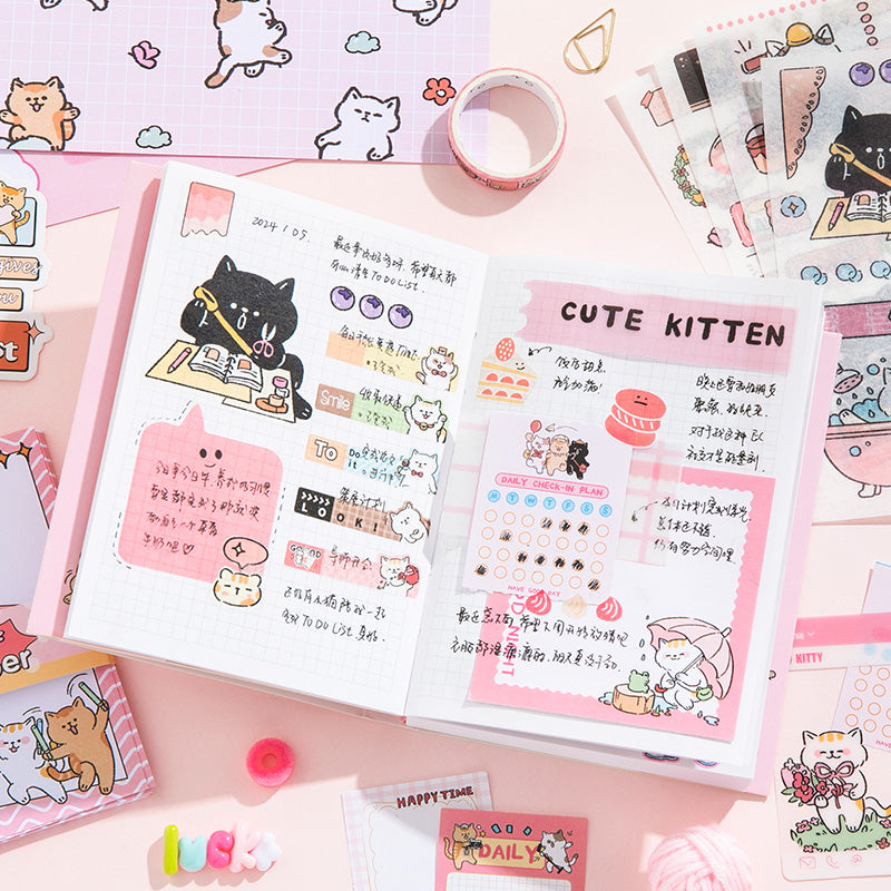 Simno Bullet Journal Set - 155 stuks - A6-notitieboek - Accessoires - Stickers - Sjablonen - Producten - Washi Tape - Scrapbook Album - Paars