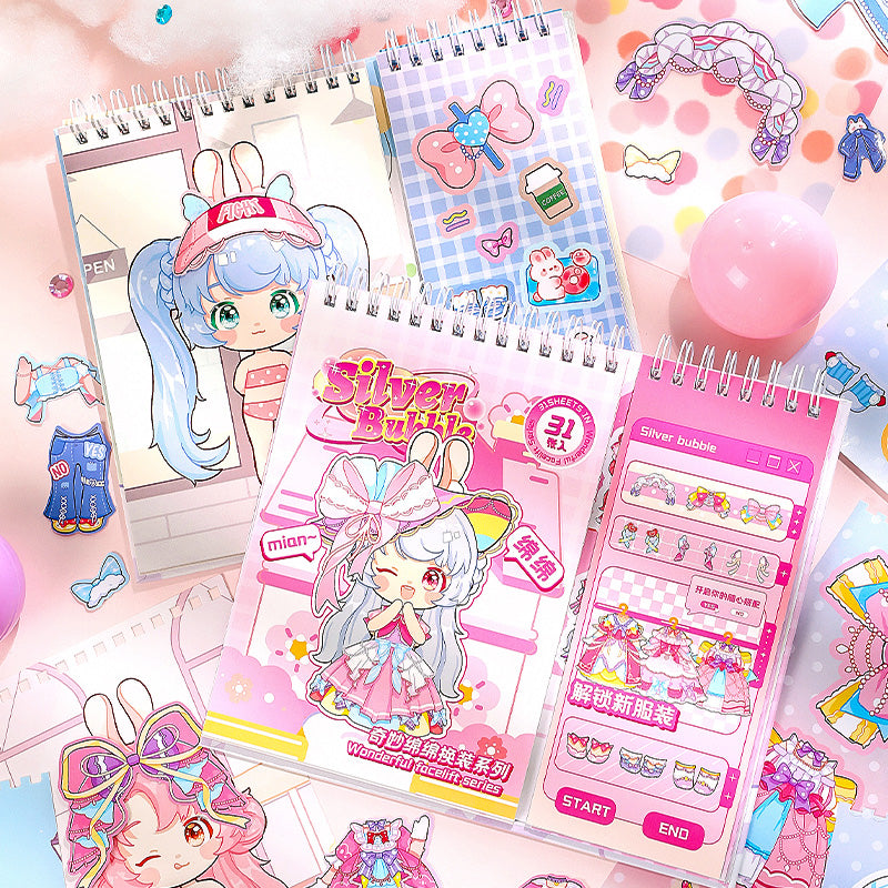 Dress Up Sticker Book- Silver Bubble