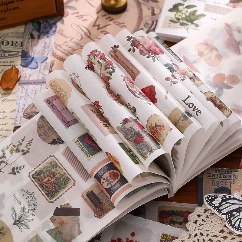 Volume Pack: 30 Washi + 20 Paper Sheets - Blooming as Flowers