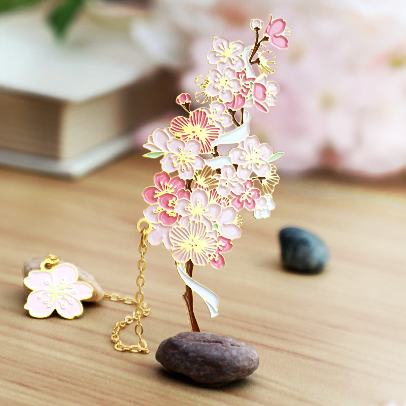 Bookmark - Gilded Brass Metal Bookmark - Morning Daisy