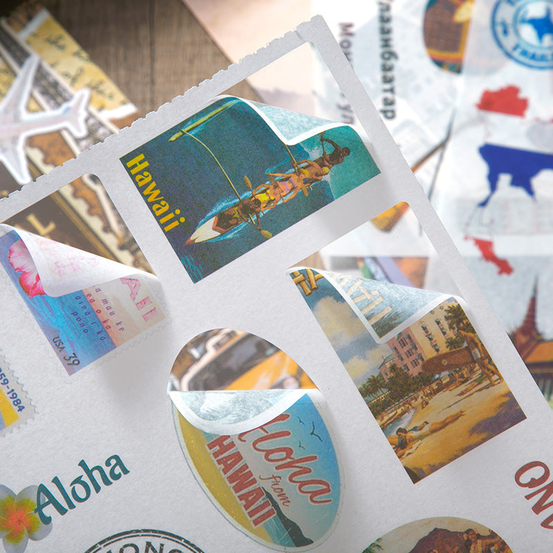 Volume Pack: 30 Washi + 20 Paper Sheets - Global Travel