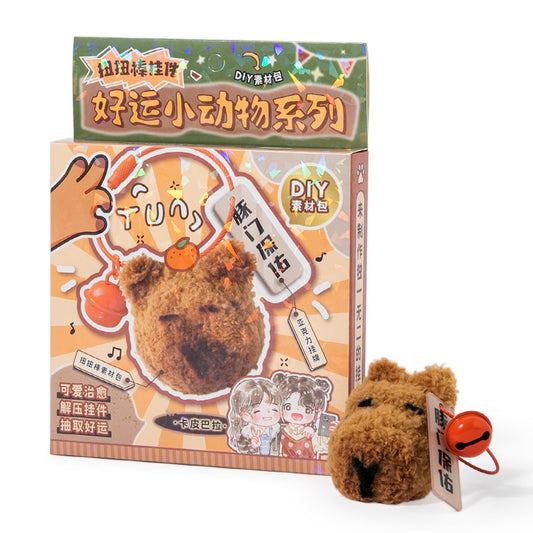 DIY Fuzzy Stick-Capybara