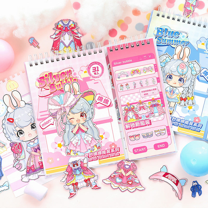Dress Up Sticker Book- Silver Bubble