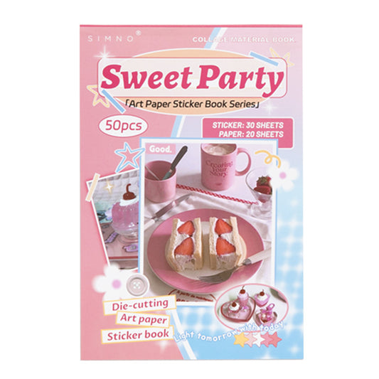 Volume Pack: 30 Washi + 20 Paper Sheets - Sweet Party