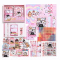 SIMNO® A6 Bullet Journal Set - 12 Soorten & 195-delig - Scrapbook Set met Stickers, Washi Tape en Decoratiepapier - Cat's Letter