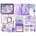 SIMNO® A6 Bullet Journal Set - 12 Soorten & 195-delig - Scrapbook Set met Stickers, Washi Tape en Decoratiepapier - Droomland