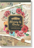 SIMNO® Sticker- en papierset - 50 vellen - Set met vellum stickers, hobbypapier en decoratiepapier voor bullet journal en scrapbook - Blooming as Flowers