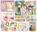 SIMNO® A6 Bullet Journal Set - 12 Soorten & 195-delig - Scrapbook Set met Stickers, Washi Tape en Decoratiepapier - Zoete droom
