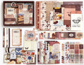 SIMNO® A6 Bullet Journal Set - 195-delige Journaling Set met Washi Tape, Stickers en Decoratiepapier - Bruin
