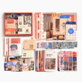 SIMNO® A6 Bullet Journal Set - 12 Soorten & 195-delig - Scrapbook Set met Stickers, Washi Tape en Decoratiepapier - Oranje